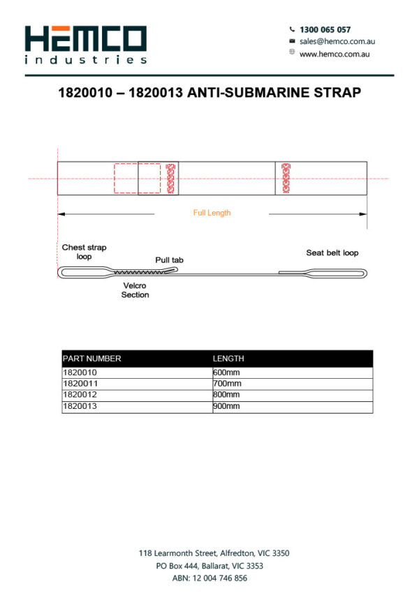 Anti-Submarine Velcro Strap - Image 3