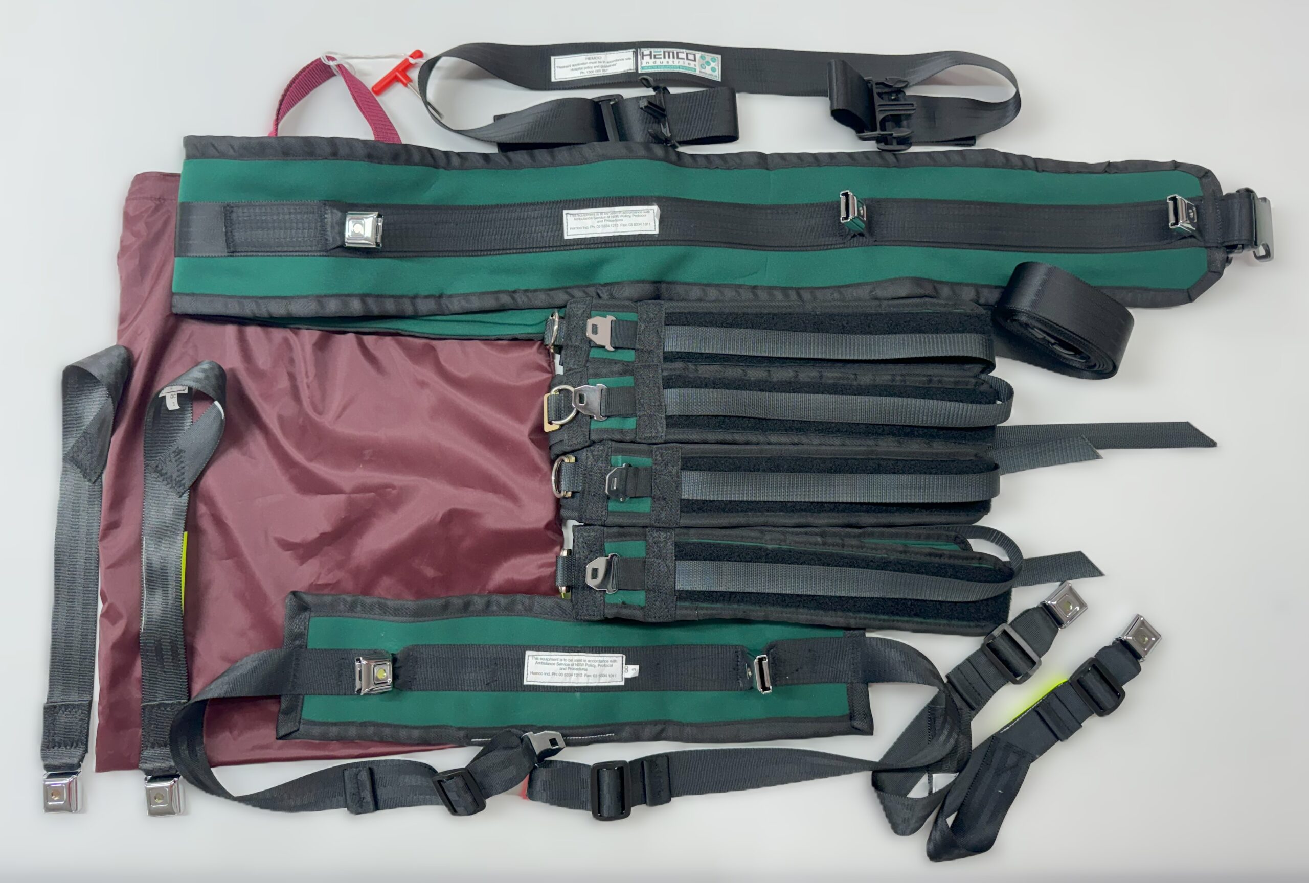 Mechanical Restraint Device Set | NSW Ambulance Patient Restraint System 1 Mechanical Restraint Device Set | NSW Ambulance Patient Restraint System