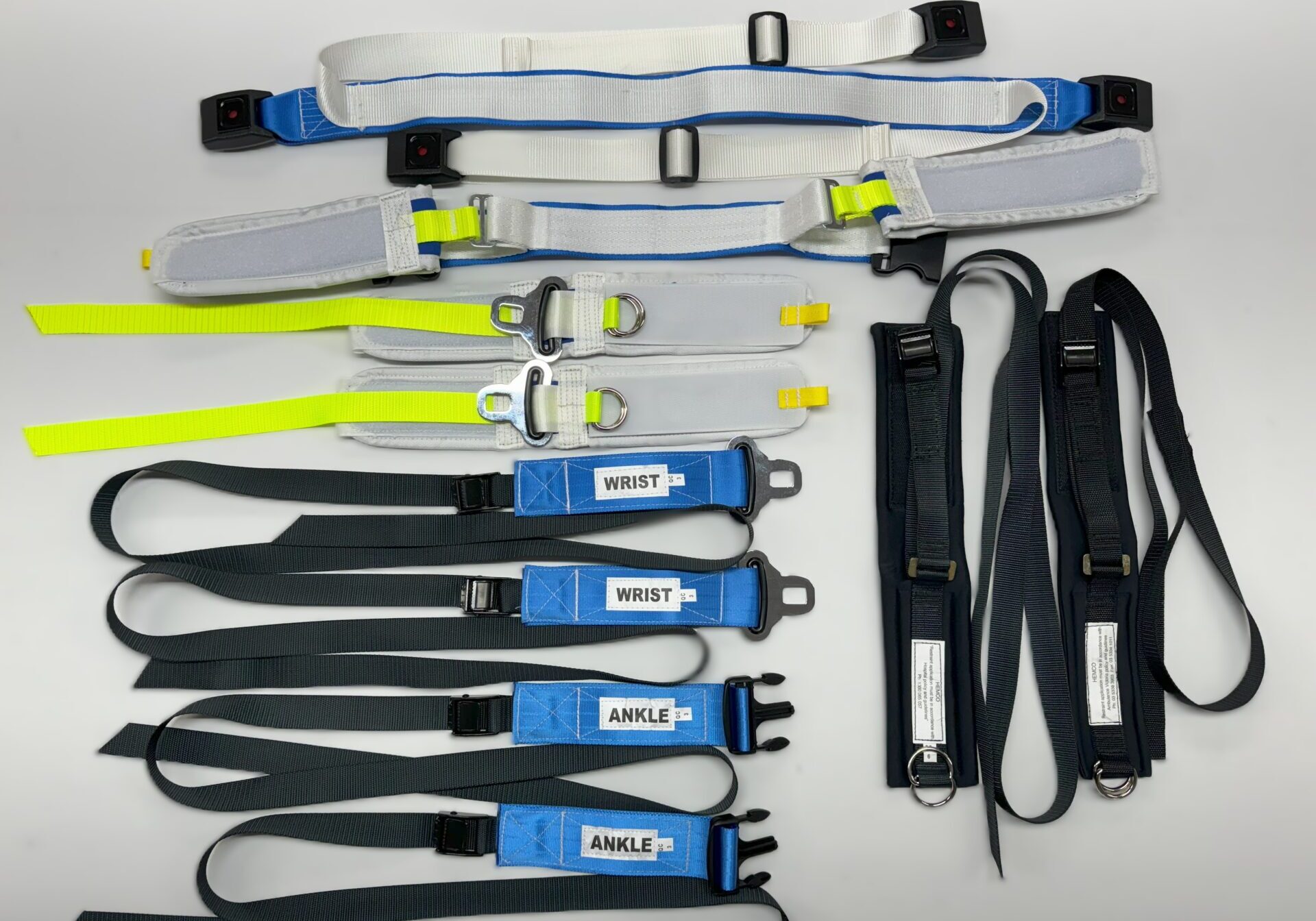 Mercy Health restraint set on a white background