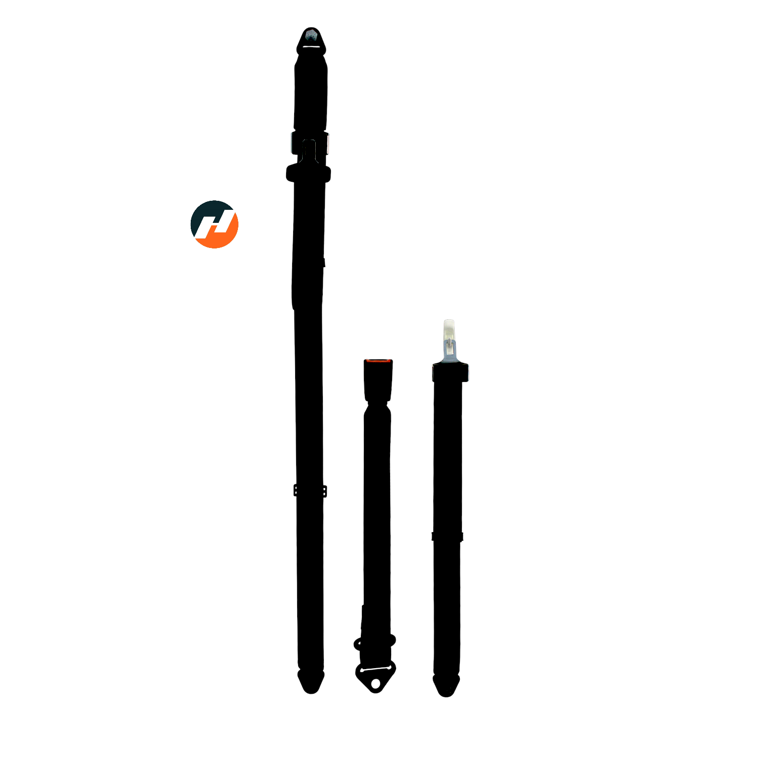 Static Rear Seatbelt Set 7/16 UNC